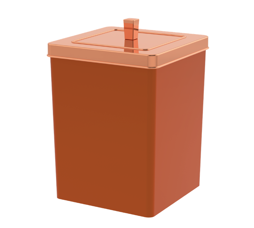 Lixeira Quadrada 6,5 Litros - Rosé Gold hover