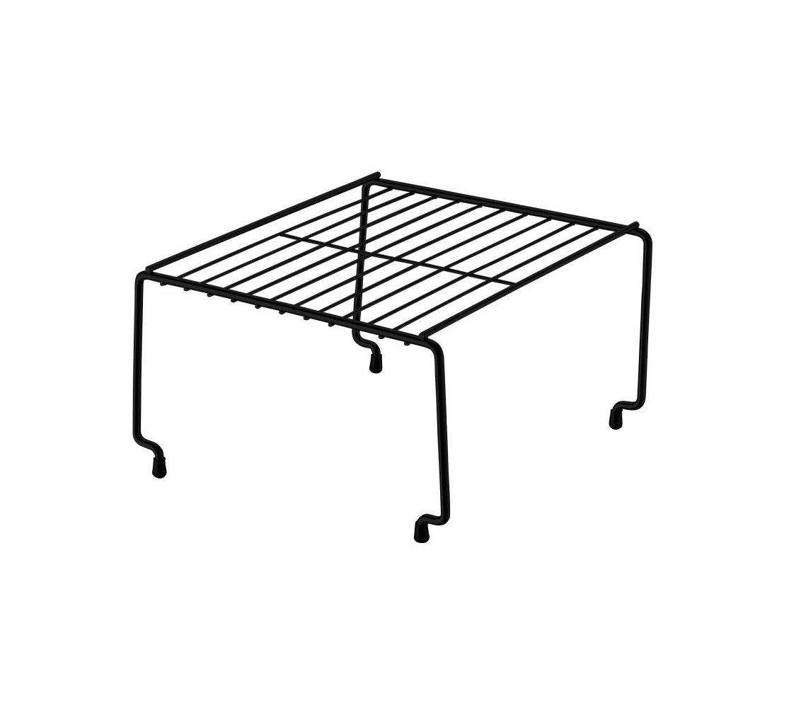 Organizador Retangular Componível 24cm - Preto Fosco